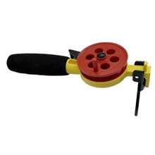 Avlcoaky 1支迷你钓竿短款冰钓竿带渔轮套装鳟鱼梭鲈鲈鱼钓竿冬季冰钓装备