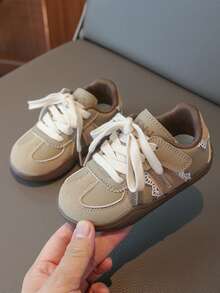 Girls' Casual Sneakers, Spring/Autumn 2025 New Kids Shoes, Toddler Soft Bottom Sports Shoes, Autumn - Green - View 2