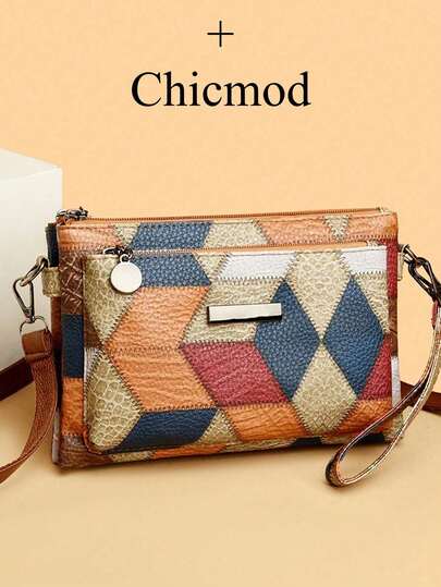 Women's Multifunctional Solid Color Shoulder Bag, Waterproof Crossbody Bag, Business Casual Organizer Bag, Commuter Student Bag, Black Briefcase, Daily Use, Travel Multi-Compartment Handbag, Holiday Gift