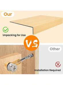 GCCSJ Wire Rack Covers,Shelf Covers For Wire Shelving,5-Piece Foam PVC Shelf Cover Set - 30" X 16" X 3" Faux Wood Grain Waterproof Padding With Corner Guards | Removable And Easy To Clean For Metal Shelves, Closet Organizers, Laundry Rooms, Oak/Walnut - 胡桃色 - 查看 7