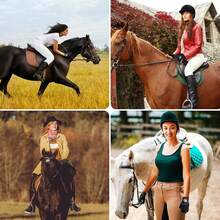 1 Pair Women's Premium Equestrian Gloves, Breathable And Lightweight, Suitable For All Seasons