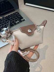 lulu kewen Modische und einfache Mini-Münztasche als Dekoration, die an Taschen in verschiedenen Farben aufgehängt werden kann. Kleine Geschenke können als Geschenke an die besten Freundinnen vergeben werden. Damen Geldbörse, Mini-Geldbörse, Portemonnaie, Handgelenktasche, Münzbörse - Verschiedenfarbig - Übersicht 15