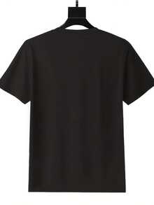 Dump Him Heart Design T Shirt For Men Valentine Day Statement Graphic Tee Fashion   Casual Wear - 黑色 - 查看 2