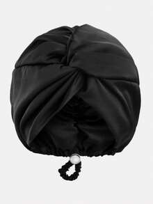 1pc Women's Adjustable Faux Silk Criss-Cross Turban Hat, Silk Sleep Cap, Hair Care Cap For Daily Use Hair Sleep Cap - Multicolor - View 17