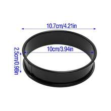 1个/3个/4个双层加厚不锈钢慕斯模具，圆形，底部可拆卸，8厘米+9.5厘米+10厘米三种尺寸，银色和黑色两种颜色，专业烘焙工具，适用于制作芝士蛋糕、水果挞、慕斯、玛芬蛋糕、饼干、派等。 - 彩色 - 查看 25