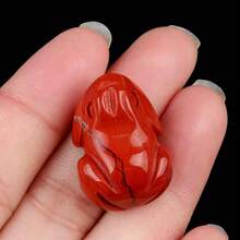 1795-1in Carved Frog Natural Crystal Agate Stone Miniature Animal Craft Ornament - Nhiều màu - Xem 4
