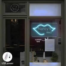 لافتات نيون مخصصة، لافتات نيون لتجميل الأظافر، ديكور حائط صالون التجميل، لافتات نيون وامضة لمحل الأظافر، لافتات ترحيب، لافتات متجر، ديكورات منزلية وحفلات عيد الميلاد بلافتات نيون