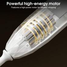 Montalatte elettrico portatile, montatore di latte ricaricabile a 3 velocità, adatto per matcha, cappuccino, cioccolata calda, tè, cottura, uova - Multicolore - Visualizzare 7