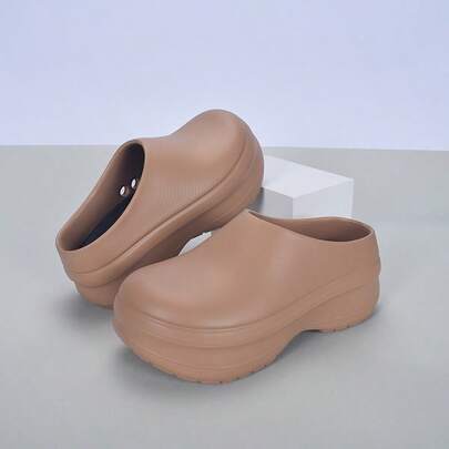 男士休闲拖鞋，情侣镂空厚底慵懒穆勒鞋，沙滩凉鞋，透气男士拖鞋，秋冬款