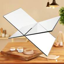 X-Shaped Acrylic Book Holder; Convenient Book Stand - Clear - View 1