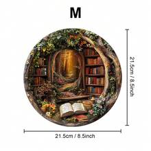 1PC Tree House Library Wooden Asymmetric Puzzle, Animal-Shaped 2D Jigsaw Toy For Kids And Adults. Educational Game, Great Gift For Party, Holiday, Christmas And Birthday. Unique Magical Desktop Decor & Creative Wooden Puzzle Present - Multicolor - View 10