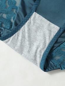 5 chiếc quần lót nữ kiểu Pháp lãng mạn bằng satin, gợi cảm, cạp trung, phối ren, nâng mông, thoải mái, kiểu dây thong dành cho nữ. - Nhiều màu - Xem 6