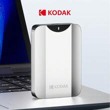 KODAK HDD 1TB Portable Hard Drive 5Gbps USB3.0 High Speed ExFAT File System, Compatible With PS5, Laptops, Desktops - Silver - View 10