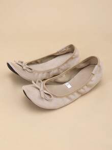 Chaussures de ballet légères et confortables polyvalentes pour femmes, chaussures plates pliables élégantes et , convenant pour toutes les saisons, sports d'intérieur, yoga, danse