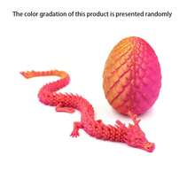 灵活3D打印龙蛋可动模型套装 - 耐用塑料材质，造型创意十足 - 独特的派对礼品和节日桌面装饰，适合收藏和家居装饰，生日礼物，奇幻主题桌面摆件