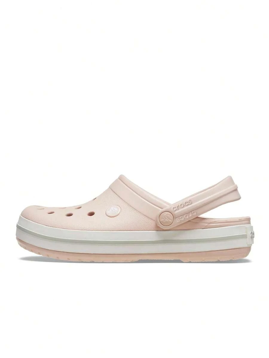 Crocs Crocband QaQ 男女通用成人运动木屐 轻便透气速干防滑鞋底 柔软亲肤衬里 易穿脱 耐用多功能 日常居家健身房郊游泳池海滩旅行度假下班后 粉色 11016-6UR - 粉紅色 - 查看 1