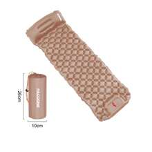 PACOONE Outdoor Camping Inflatable Air Mattress Sleeping Pad With Pillow, Ultra-Light Air Cushion With Built-In Pump, Suitable For Hiking