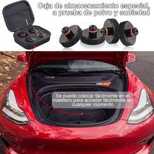 UDUEUD Almohadillas de Gato para Tea 3\/Y\/X\/S, Accesorios para Autos Tea de 2013 a 2025, Protegen la Batería, el Chasis y la Ointura de Da?os y Vienen con Una Caja de Alenamiento Portátil - negro - Ver 4