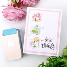 1" X 0.8" Rectangle Stamp Punch, Lever-Style Craft Punch For Paper Arts, Scrapbooking, DIY Card Making And More - Multicolor - View 9