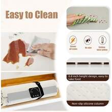 PZW Warming Mat for Food Electric Warming Tray - Full Surface Heating Auto Shut-Off -Versatile Foldable Food Warmer with 5 Level Temperature Keeps Food Warm at Buffets  Blue2537 - Azul - Ver 6