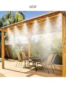 Sistema de enfriamiento por nebulización para patio 15 METROS - Multicolor - Ver 6