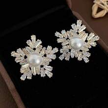 Forest Style  Flower Metal Bowknot Earrings French Retro High-End Earrings Exquisite Light Luxury Fashion Ear Jewelry - E6357 Silver Needle - Silver - View 22