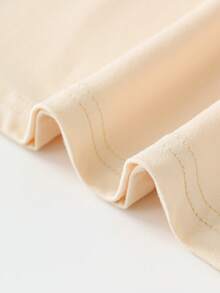 Plus Size Women's Street Fashion Beverage Print Loose Short Sleeve T-Shirt, Suitable For Daily Wear, Festivals, Outings, Parties, School, Music Festivals, Vacations And Other Occasions. Suitable For Summer Vacation, Beach, Vacation, Spring, Valentine's Day, Carnival, Mother's Day Gifts; Gifts For Mom - Apricot - View 4