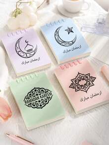 1 Piece Of Personalized Loose-Leaf Mini Notebook, Customized Name And Letter Pocket Book, Customized Name Initials Flower, Office Supplies, Portable Notebook Customization, High Aesthetic Notebook, Suitable For Office Records, Meeting Records, Study Records; Graduation Season Customized Notebook, - Multicolor - View 8