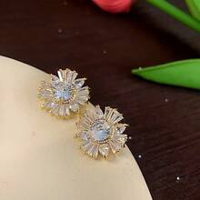 Forest Style  Flower Metal Bowknot Earrings French Retro High-End Earrings Exquisite Light Luxury Fashion Ear Jewelry - E6357 Silver Needle - Silver - View 37