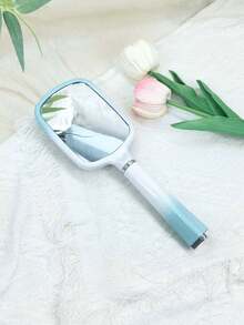 1 件装，清新绿白渐变美发梳，气囊按摩梳，带镜子的卷发梳，气垫直发梳 - 彩色 - 查看 3