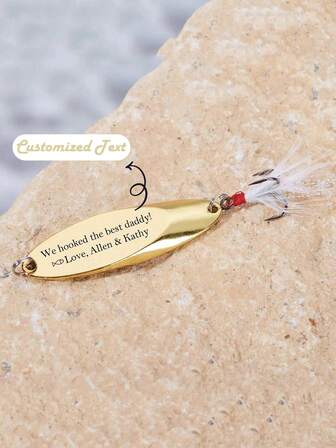 Customized Fishing Lure, Personalized Fishing Gift, Gift For Husband/Boyfriend, Engraved Gift, Gift For Dad/Fisherman, Laser Engraved Fishing Lure, Fishing Spinner Bait, Personalized Name Fishing Rod, Engraved Best Catch Fishing Lure, Fishing Gift, Gift For Him, Father's Day Gift, Anniversary Gift