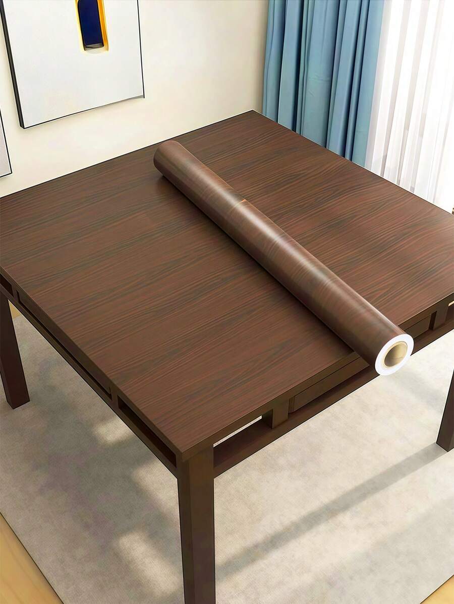 Thickened Wood Grain Wallpaper, Boeing Film Furniture Kitchen Cabinet PVC Self-Adhesive Wallpaper, Kitchen Vinyl Wallpaper - Multicolor - View 1