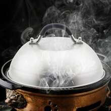 Cupula Para Derretir Queso Cupula Parrilla para Cocinar con Tapa Vaporizadora Tapa De Acero Inoxidable Accesorios Parrilla Plana Para Asados Filete Cocina Teppanyaki - Atributetónico - Ver 3