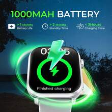 SIMSONLAB 2025 Smart Watch With 1.83" Touchscreen, Wireless Calling, Unisex, Connects To Smartphone, Waterproof Tracker - Multicolor - View 3