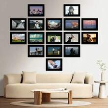 إطار صور مغناطيسي باللون الأسود/الفضي/الذهبي، إطار ملصق مغناطيسي، قابل لإعادة الاستخدام، مناسب للجدار والمكتب وديكور المنزل، بطراز معرض حديث، حامل صور، رف عرض للطباعة الفنية، إطار للصور واللوحات والشهادات، ملصق حائط لاصق ذاتيًا، إطار مغناطيسي. ديكور عيد الحب. - متعدد الألوان - مشاهدة 5