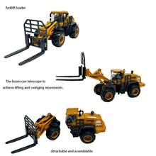 Toy Set, Toy Car, Construction Vehicle, Engineering Vehicle, Engineering Vehicle Model, Excavator, Boys Game, Children's Toy Car, Birthday Gift, Inertia Powered Driving, Children's Toy Vehicles, Christmas, Halloween, Holiday Gift, Boys Gift, Realistic Model, Children's Gift, Birthday Gift, Back To School Gift - Multicolor - View 17