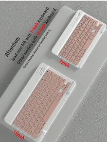 Apple Detachable Wireless Bluetooth Keyboard Case Compatible With Ipad, With 150mAh Battery And Apple Pencil Holder, Compatible With IPad Air 5th Gen (2022), 4th Gen (2020), 6th Gen (2024), 9.7", 7/8/9th Gen, 10.2", Pink - Pink - View 10