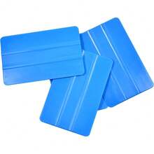 4-Inch Vinyl Wrap Squeegee Car Film Flexible Plastic Scraper Window Tint Film Tool Kit For Vehicle Wrapping, Tinting, Wallpaper, Decals, Craft, Pack Of 4, Blue - Default - View 7