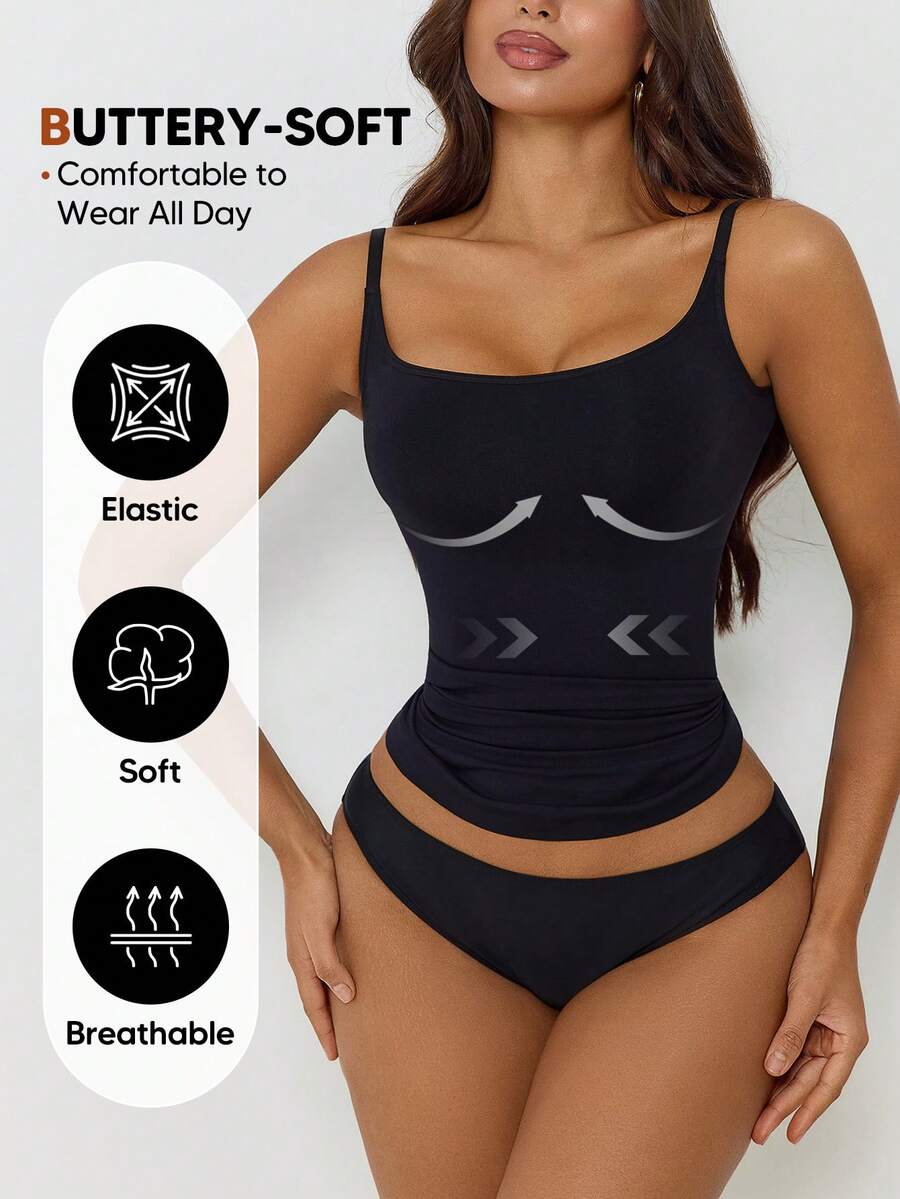 Áo thể thao nữ cổ tròn không đường may, ôm dáng, màu đen, thích hợp cho mùa hè.