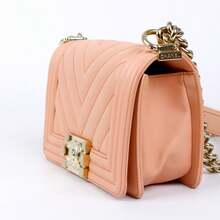 CHANEL Le Boy Small Flap Bag (Powder Pink, Light Gold Hardware) CC20 27330480 XH - 明亮 - 查看 5