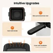 Rainaut Set Of Freestanding Stainless Steel 110V Electric Deep Fryer With Basket, 1000W Electric Deep Fryer With Basket For Be Used To Make Various Fried Foods, Such As French Fries, Onion Rings, Fried Chicken, Deep-Fried Dough Sticks, Etc. - 查看 7