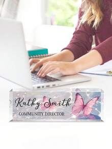 1 Tấm bảng tên để bàn bằng acrylic tùy chỉnh, 24 kiểu - Trang trí văn phòng cá nhân hóa, món quà lý tưởng cho sếp, giáo viên, luật sư, bác sĩ và đồng nghiệp - Hoàn hảo cho lễ tân gia, Giáng sinh, Lễ Tạ ơn, quà tặng cá nhân hóa, quà tặng ngày lễ - Nhiều màu - Xem 7