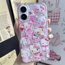 SANRIO Shining Hello Kitty Kuromi My Melody Phone Case For 17/16/15/14/13/12/11 Compatible Back Cover - TTK-319TK250901302 - View 7