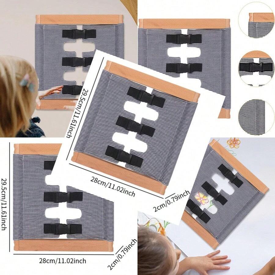 Tocador para niños pequeños Juguete de Aprendizaje temprano Tablero sensorial movil para 2-8 años HebillaConveniente y duradero, favorito para niños - Multicolor - Ver 1