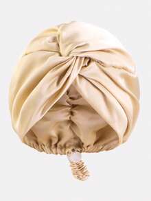 1pc Women's Adjustable Faux Silk Criss-Cross Turban Hat, Silk Sleep Cap, Hair Care Cap For Daily Use Hair Sleep Cap - Multicolor - View 13