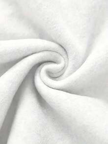 Sudadera con capucha para hombre de 1 pieza: mezcla de algodón y poliéster, estampado exquisito, adecuada para exteriores, ideal para desplazamientos en otoño e invierno. - Blanco - Ver 4