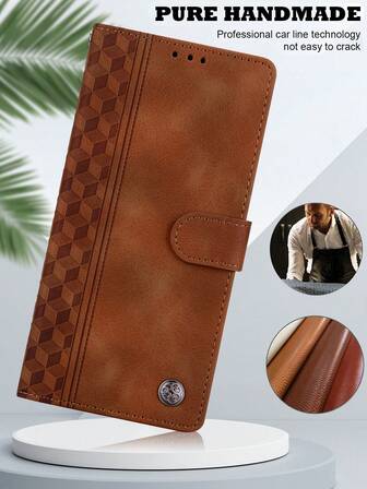 GLANDOTU Étui de protection en cuir PU multifonctionnel avec support pour porte-cartes, compatible avec plusieurs marques et modèles de téléphones portables