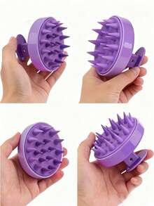3pcs Purple Pointed Tail Comb, Purple Scalp Massage Comb, Purple Hairstyle Comb Perm Roll Bar Sharp Tail Comb Steel Needle Hairdressing Styling Comb Temperature Resistant Pick Dyeing Distribution Long Tail Comb Hair Cutting Zone Comb Hairdressing Pointed Tail Comb, Steel Needle Comb, Metal Disc Hair Comb - Multicolor - View 5