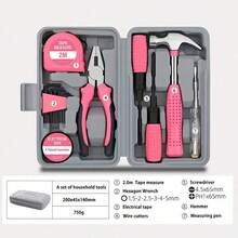 1 Conjunto De Ferramenta Manual Para Casa, Ferramenta De Reparo De Hardware Elétrico, Conjunto De Caixa De Ferramenta Multiuso Para Veículos Domésticos