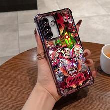 Funda de teléfono con temática de dibujos animados a la moda, adecuada para varios modelos de  Redmi, con un diseño trasero suave y transparente que ofrece protección contra caídas, lo que la convierte en una opción de regalo perfecta para cumpleaños o festividades. - Mezcla de colores - Ver 1